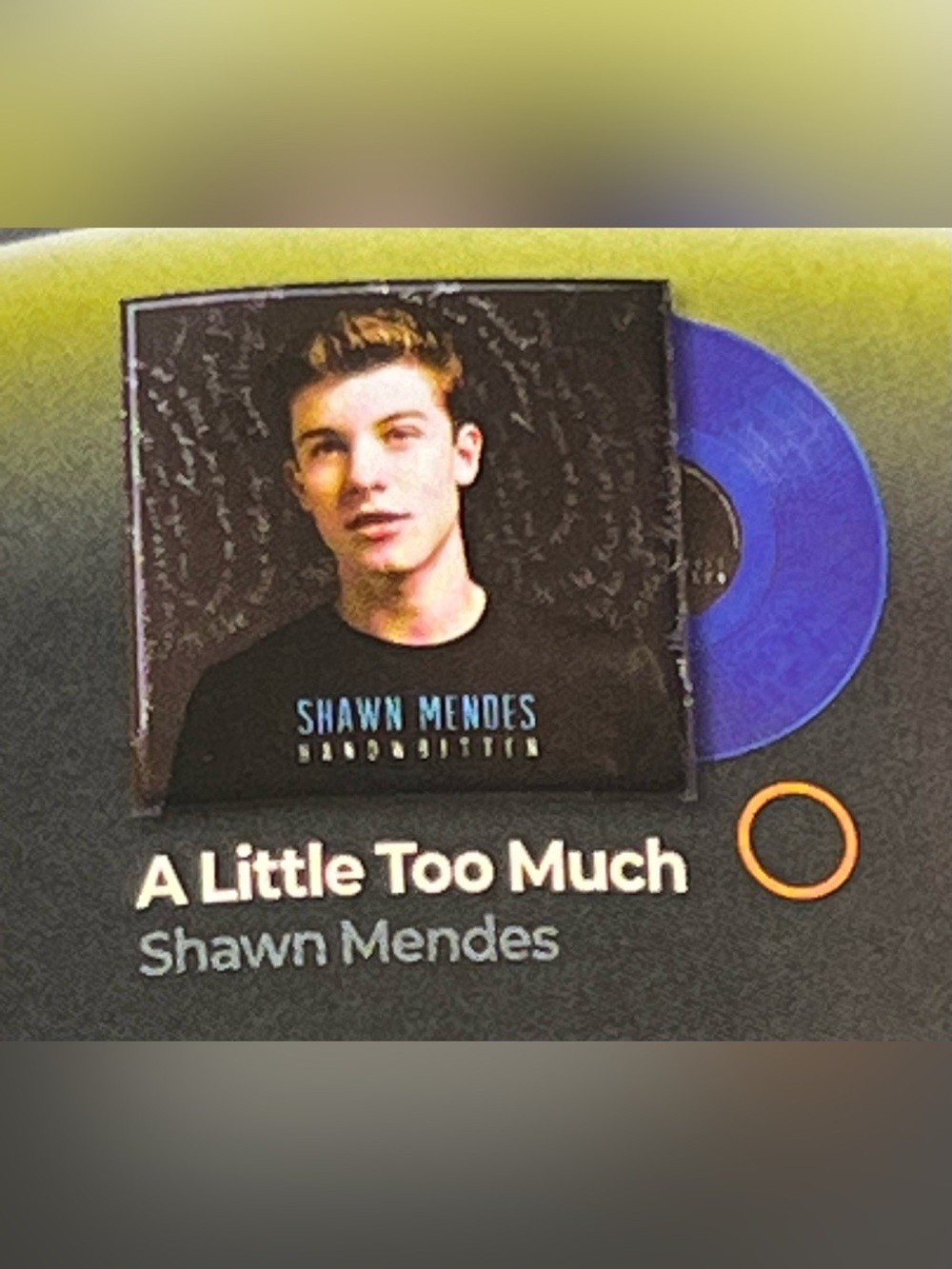 Mini Brands Vinyl Shawn Mendes “A Little Too Much” Record New